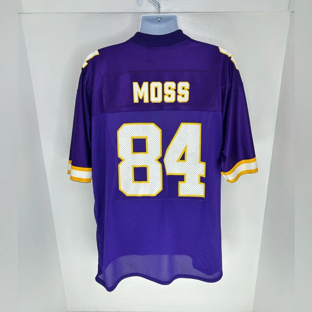 Minnesota Vikings Puma Jersey Men's XL NFL Randy Moss #84 Vintage 90s Y2K *READ‎ - Picture 9 of 15